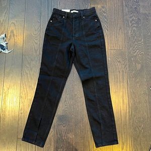 Black denim jeans